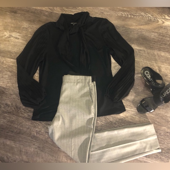 NWT Zara Herringbone Jogger Waist Pants Size M - Picture 2 of 16